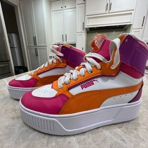 Puma Karmen Rebelle Mid Platform Sneaker - Kids